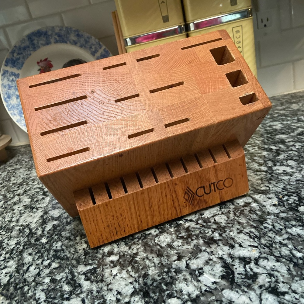 Cutco knife block